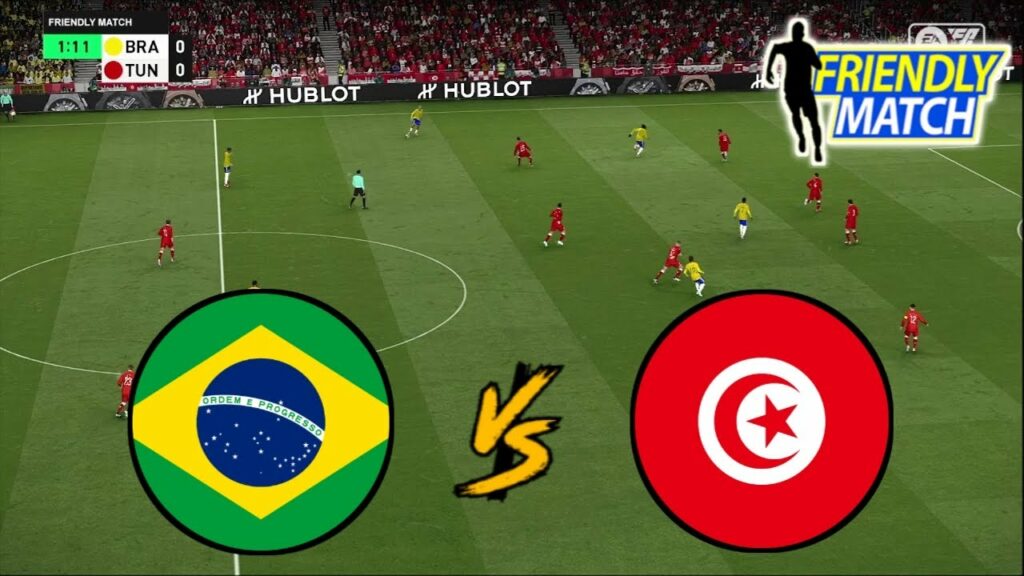 Brazil vs Tunisie en Direct : Streaming, Heure du Match et Compositions