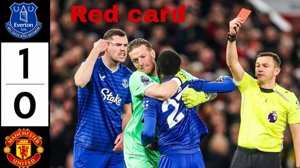 Idrissa Gana Gueye red card for slapping Michael Keane