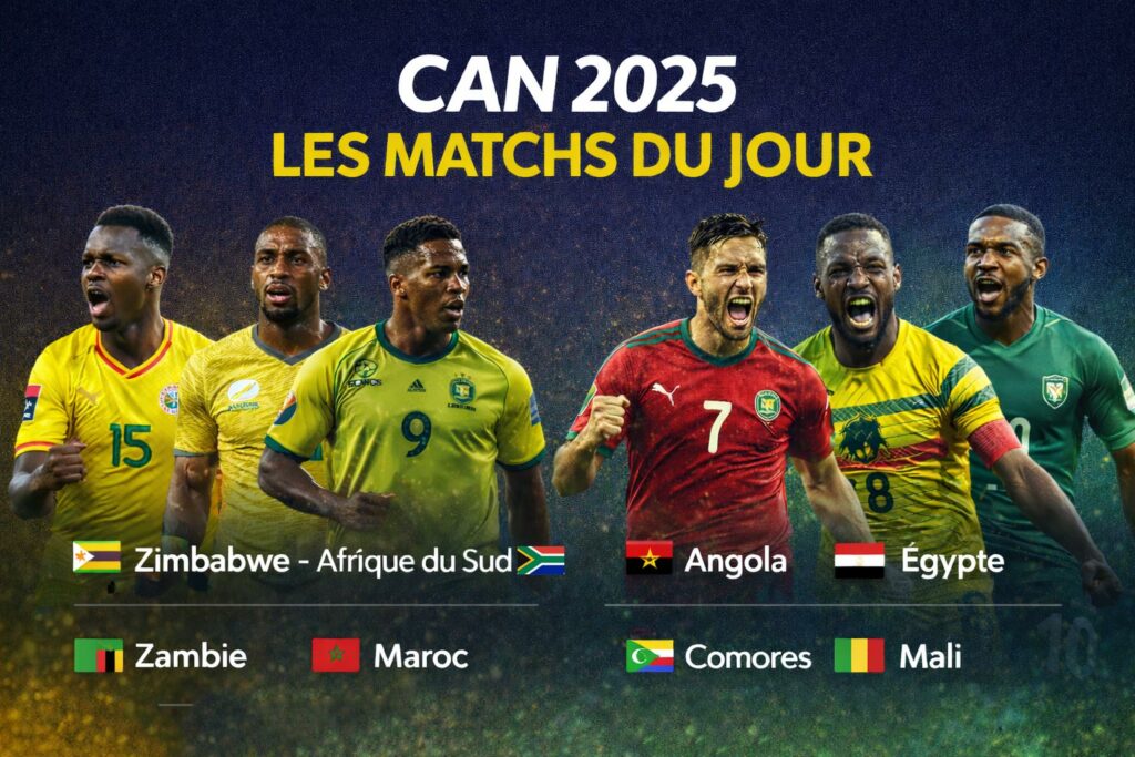 CAN 2025 : les matchs à suivre en direct aujourd’hui (programme et horaires)