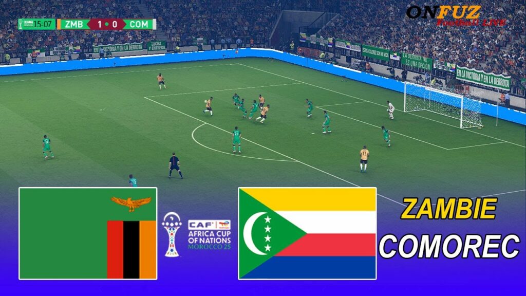 Zambie vs Comores match en direct