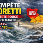 Tempête Goretti : alerte rouge sur la Manche, vents jusqu’à 170 km/h attendus